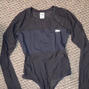 Pink Victoria's Secret Mesh Bodysuit
